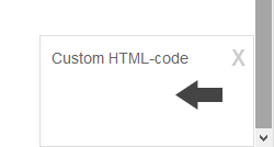 Dropdown box custom HTML-code module