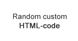 Random HTML-code plugin